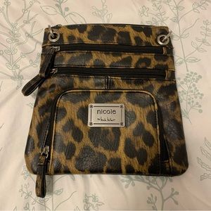 cheetah print crossbody purse